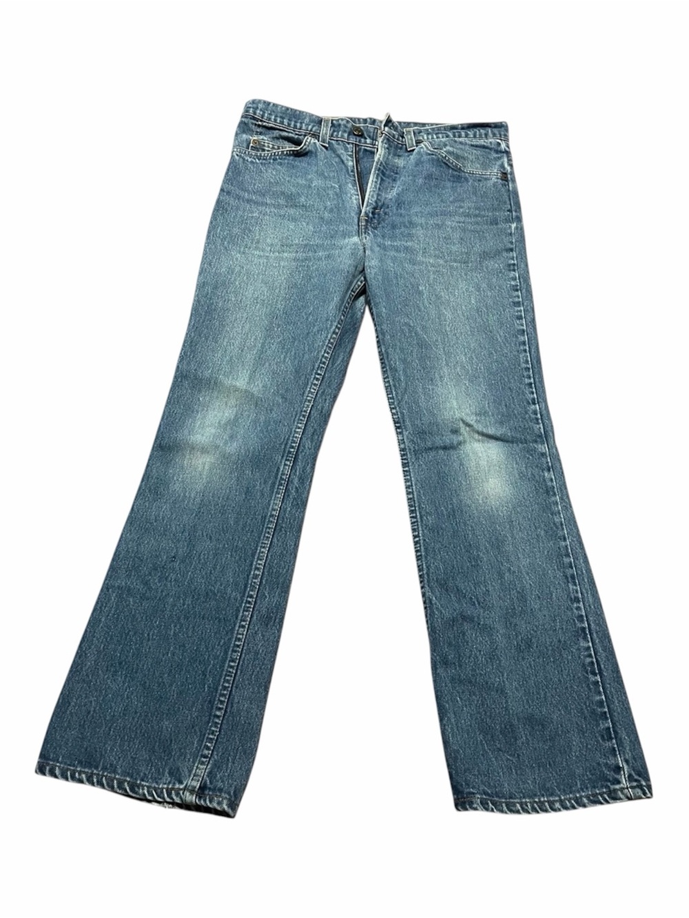 1985 Levis 517 Orange Tab Jeans Made In USA 33x29 Bootcut Denim 517-0217 Vintage